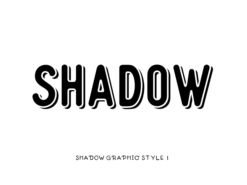 Style graphique de l'ombre pour illustrateur