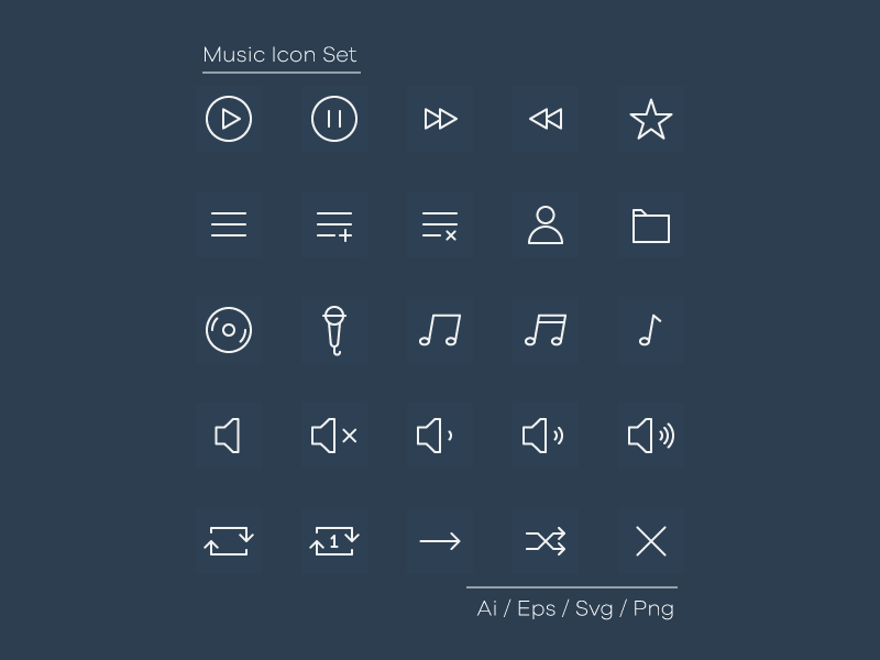 Musik -Symbole Set