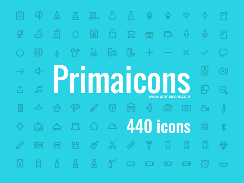 Primaicons - kostenlose Vektor -Symbole