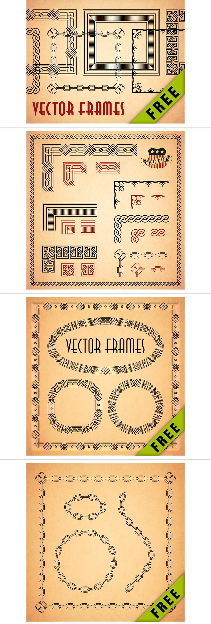 Vector Borders & Corners Frames