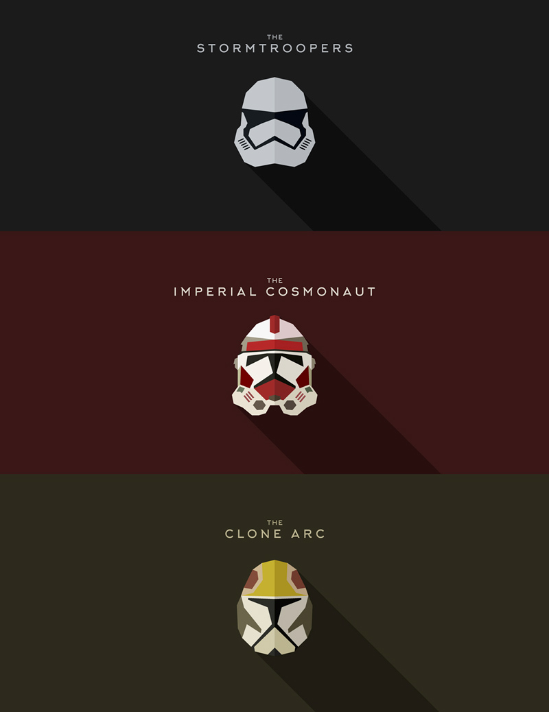 Star Wars Helmet Vector Illustrations