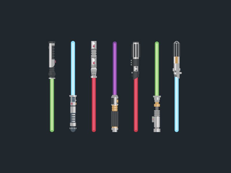Star Wars Lichtschwerter Vektor FREEBIE