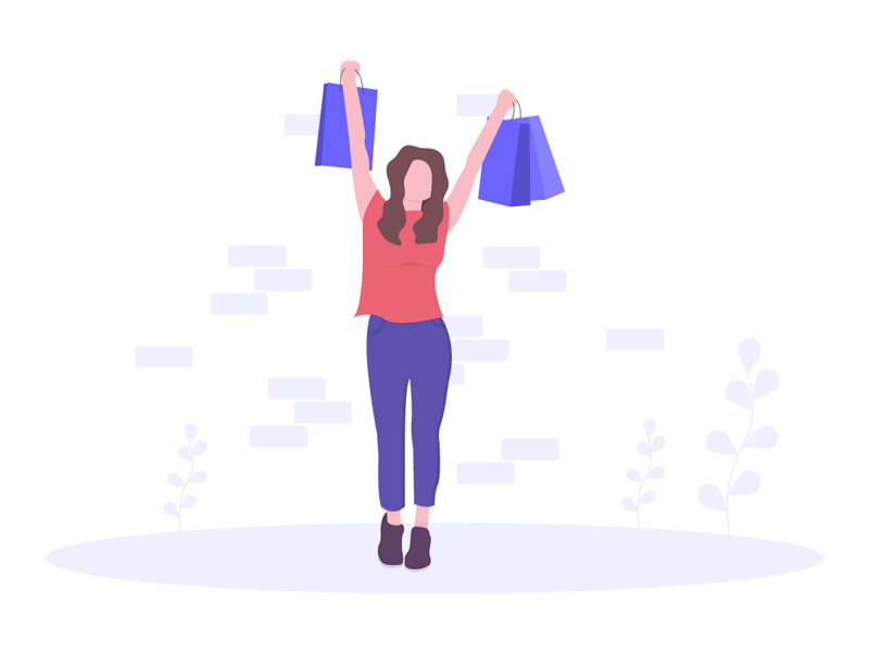 Ilustración de compras SVG