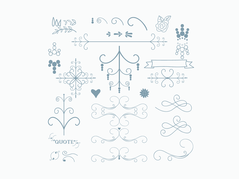 Swirls et épanouissent les vecteurs