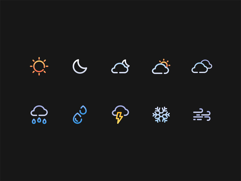 Pack d'icônes météo